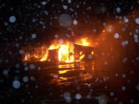 Barn Fire - Gillis Road - November 2005