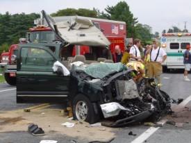 Motor Vehicle Crash with Entrapment - Route 26 at Frederick County Line - August 2005