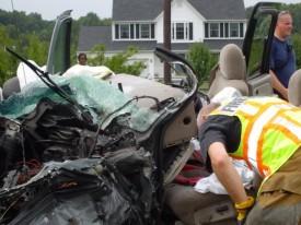Motor Vehicle Crash with Entrapment - Route 26 at Frederick County Line - August 2005