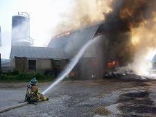 Barn Fire - Liberty Road - July 2006