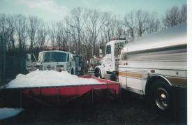 Brush and Woods Fire - Cox Ridge Road - April 2006