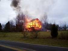 Barn Fire - Hooper Road - January 2007