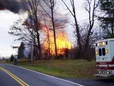 Barn Fire - Hooper Road - January 2007