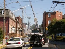 Building Fire - Main Street, Mount Airy - September 2007