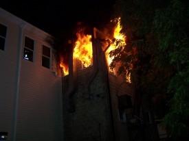 Building Fire - Main Street, Mount Airy - September 2007