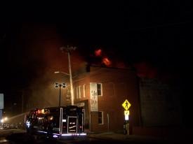 Building Fire - Main Street, Mount Airy - September 2007