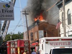 Building Fire - Main Street, Mount Airy - September 2007