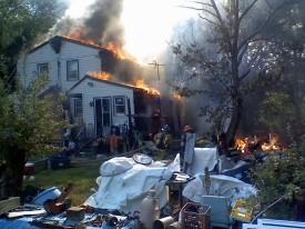 House Fire - Pine Knob Road - June 2008