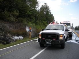 Brush Fire - Liberty Road - August 2008