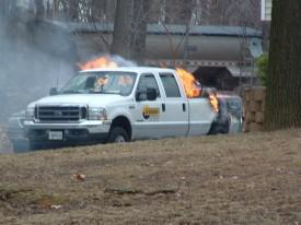 Truck Fire - Ridge Road - February 2008