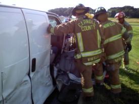 Motor Vehicle Crash with Entrapment - Route 26 & Enterprise Street - June 2009