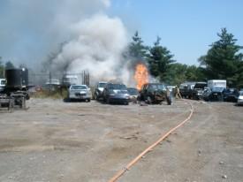 Multiple Vehicles of Fire - Bartholow Road - August 2009
