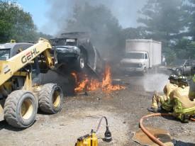 Multiple Vehicles of Fire - Bartholow Road - August 2009