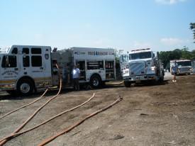 Multiple Vehicles of Fire - Bartholow Road - August 2009