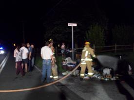 Outside Fire - Salem Bottom Road - June 2010