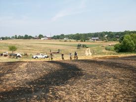 Brush Fire - Streaker Road - July 2010