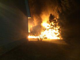 Garage Fire - 6400 Block of Woodbine Road - December 2010