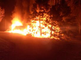 Garage Fire - Woodbine Road - December 2010