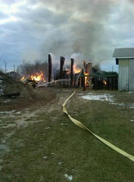 Building Fire - 9500 Woodsboro Road, Libertytown (Frederick County) - Tanker 14 - December 2010