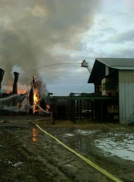 Building Fire - 9500 Woodsboro Road, Libertytown (Frederick County) - Tanker 14 - December 2010