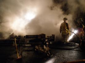 Garage Fire - Woodbine Road - December 2010