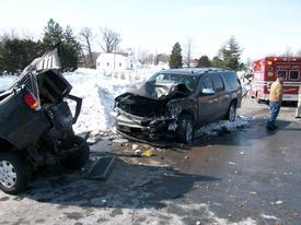 Motor Vehicle Crash with Medevac - Route 26 and Roop Road - February 2010
