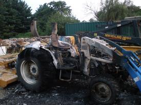 Tractor Fire - 1400 Block of Buckhorn Road - August 2010