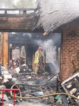 March 2011 - Garage Fire - 7000 block of Old Washington Road (Sykesville box 12-4)