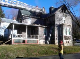 March 2011 - House Fire - 7400 block of Spout Hill Road (Sykesville)