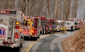 January 2011 - Barn Fire - 800 block of Sondie Drive - eldersburg.patch.com Photo
