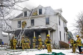 February 2011 - House Fire - 300 block of North Main Street (Mt. Airy Box 1-1)