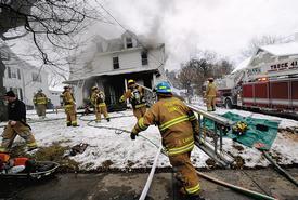 February 2011 - House Fire - 300 block of North Main Street (Mt. Airy Box 1-1)