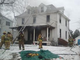 February 2011 - House Fire - 300 block of North Main Street (Mt. Airy Box 1-1)