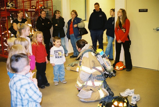 Fire Prevention Open House - Dec 2007  Firefighter Sandy McKenzie