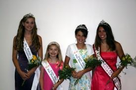 2008/2009 Fire Prevention Queens - Miss Winfield Brooke Atwell, Junior Miss Winfield Brittany Keenan, Little Miss Winfield Amber Legore and MSFA 1st Runner Up Stacie Jaret - July 2008