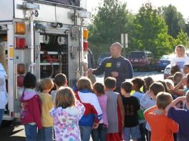 Fire Prevention Week Visit - Linton Springs Elementary School - October 2008