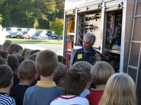 Fire Prevention Week Visit - Linton Springs Elementary School - October 2008