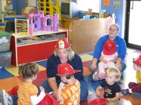 Fire Prevention Week Visit - Lean On Me Daycare - October 2008