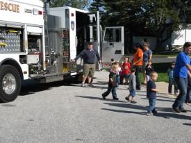 Fire Prevention Week Visit - Linton Springs Elementary School - October 2008