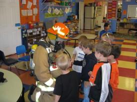 Fire Prevention Week Visit - Lean On Me Daycare - October 2008