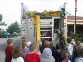 Fire Prevention Week Visit - Winfield Elementary School - October 2008
