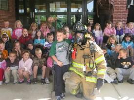 Fire Prevention Week Visit - Winfield Elementary School - October 2008