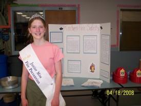 Cub Scout Troop 733 Safety Night - April 2008 - Junior Miss Winfield Maura Taylor