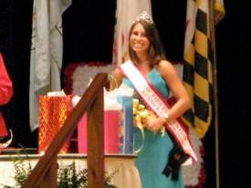 Miss Winfield, Stacie Jaret, wins 1st Runner Up Maryland State Firemen's Association Fire Prevention Queen Contest - July 2008